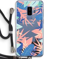 Tropisch: Samsung Galaxy S9 Plus Transparant Hoesje met koord