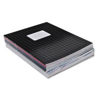 School schriften - 20x st - gekleurd - ruitjes 10 mm - A5 - ruitjesschriften