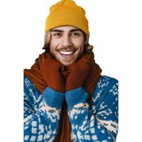 Wintermuts Beanie Yukon - geel - heren/dames - sterk/zacht/licht gebreid 100% Acryl