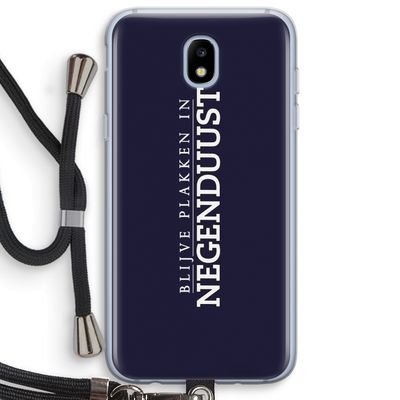 Blijve plakken in Negenduust: Samsung Galaxy J5 (2017) Transparant Hoesje met koord