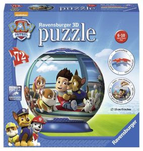 Ravensburger puzzel bal 72 stukjes paw patrol 3D