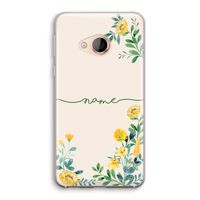 Gele bloemen: HTC U Play Transparant Hoesje