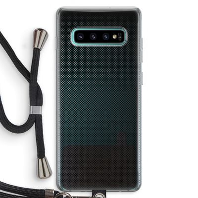 Musketon Halftone: Samsung Galaxy S10 Plus Transparant Hoesje met koord