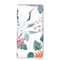 Samsung Galaxy S23 Hoesje maken Bird Flowers