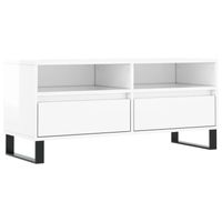 The Living Store TV-meubel Oslo - TV-meubels - 100x34.5x44.5 cm - Hoogglans wit