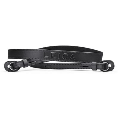 Leica 18553 leather carrying strap, black