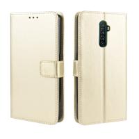 Voor oppo Reno ACE retro Crazy Horse textuur horizontale Flip lederen draagtas met houder & kaartsleuven & fotolijstjes (goud)