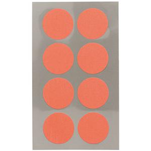 Hobby stickers - 96x stuks - D25 mm - neon oranje ronde stickers - Kantoor stickers - Scrapbook