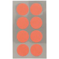 Hobby stickers - 96x stuks - D25 mm - neon oranje ronde stickers - Kantoor stickers - Scrapbook - thumbnail