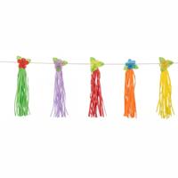 Feest slinger / Tasselslinger Hawaii thema- 3m - papier - slingers - themafeest