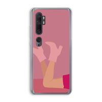 Pink boots: Xiaomi Mi Note 10 Pro Transparant Hoesje