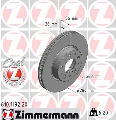 Remschijf Coat Z 610119220