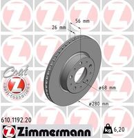 Remschijf Coat Z 610119220