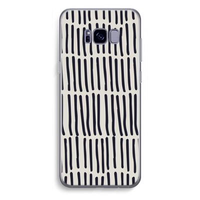 Moroccan stripes: Samsung Galaxy S8 Plus Transparant Hoesje