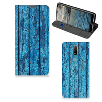 Nokia 2.4 Book Wallet Case Wood Blue