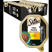 Sheba Mini Filets in Saus met Kip & Kalkoen 22 x 85 g bij Jumbo