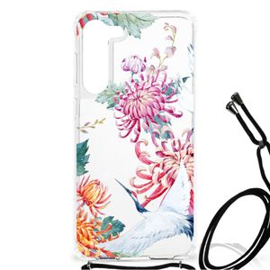 Samsung Galaxy S23 Plus Case Anti-shock Bird Flowers