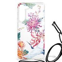 Samsung Galaxy S23 Plus Case Anti-shock Bird Flowers