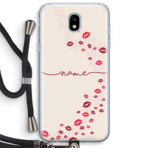 Kusjes: Samsung Galaxy J5 (2017) Transparant Hoesje met koord