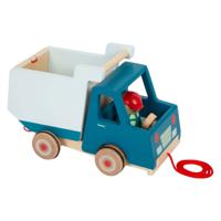 Small Foot Houten Trekfiguur Kiepvrachtwagen - thumbnail