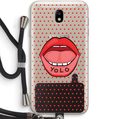 Yolo Denise: Samsung Galaxy J7 (2017) Transparant Hoesje met koord
