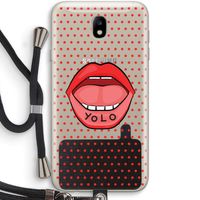 Yolo Denise: Samsung Galaxy J7 (2017) Transparant Hoesje met koord