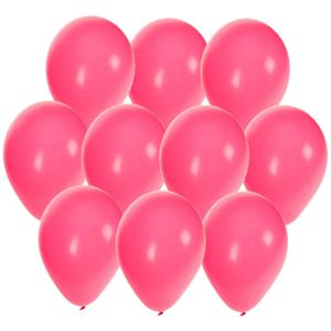 Bellatio Decorations ballonnen - 45x stuks - roze - 27 cm - verjaardag - feestartikelen