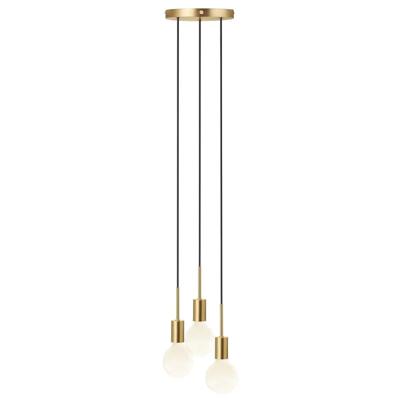Messing hanglamp met 3 E27 fittingen &apos;Nordlux paco&apos;