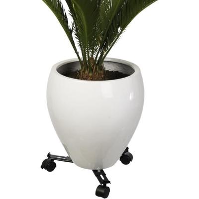 NATURE Rek voor uitschuifbare planten - Zwart metaal - H6 x 27/37 x 27/37 cm