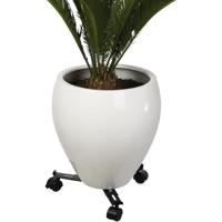 NATURE Rek voor uitschuifbare planten - Zwart metaal - H6 x 27/37 x 27/37 cm