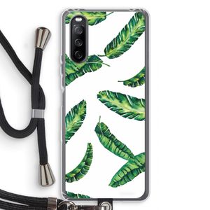 Lange bladeren: Sony Sony Xperia 10 III Transparant Hoesje met koord