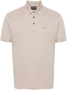 Emporio Armani polo à détail de chevrons - Tons neutres