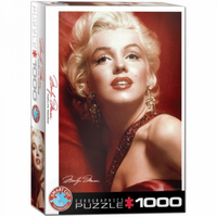 Marilyn Monroe Red Portrait Puzzel 1000 Stukjes