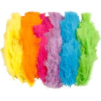 Creativ Company Veren, l: 11-17 cm, diverse kleuren, 144 bol/ 1 doos Creativ Company Veren, l: 11-17 cm, diverse kleuren, 144 bol/ 1 doos