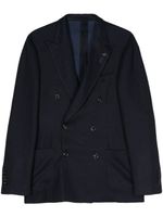 Lardini blazer en maille à boutonnière croisée - Bleu