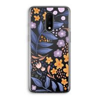 Flowers with blue leaves: OnePlus 7 Transparant Hoesje