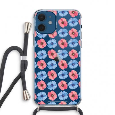 Klaproosjes: iPhone 12 mini Transparant Hoesje met koord