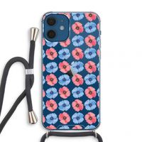 Klaproosjes: iPhone 12 mini Transparant Hoesje met koord