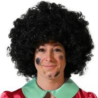 Pietenpruik - zwart - wilde krullen - sint en piet - sinterklaas - dames/heren