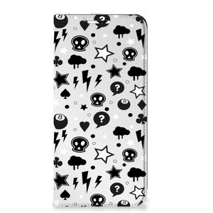 Mobiel BookCase Samsung Galaxy A23 Silver Punk