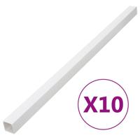 VidaXL Kabelgoot 60x40 mm 10 m pvc