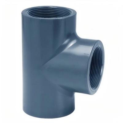 Aquaforte T-Stuk 90° ⅜" Binnendraad - Hoogwaardig DRUK PVC voor Vijvers en Irrigatiesystemen