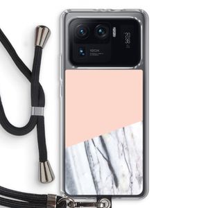 A touch of peach: Xiaomi Mi 11 Ultra Transparant Hoesje met koord