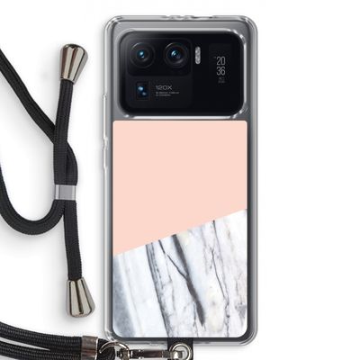 A touch of peach: Xiaomi Mi 11 Ultra Transparant Hoesje met koord