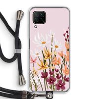 Painted wildflowers: Huawei P40 Lite Transparant Hoesje met koord
