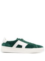 Santoni baskets en daim - Vert - thumbnail