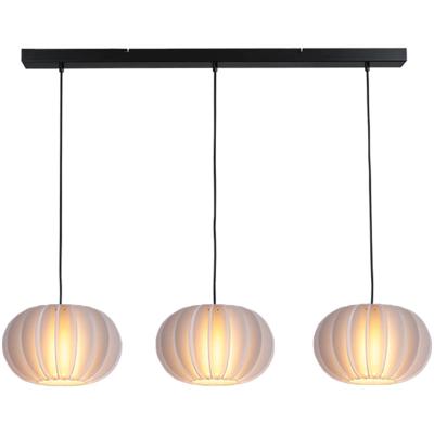 Masterlight 3-lichts hanglampArena met witte kappen - 2721-05-100-3-30
