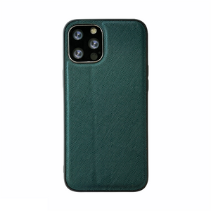 iPhone XS Max hoesje - Backcover - Stofpatroon - TPU - Donkergroen