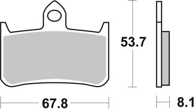 BREMBO Remblokken, voor de moto, Road/Sport Gesinterd Metaal 07HO28SR