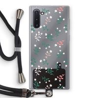 Small white flowers: Samsung Galaxy Note 10 Transparant Hoesje met koord